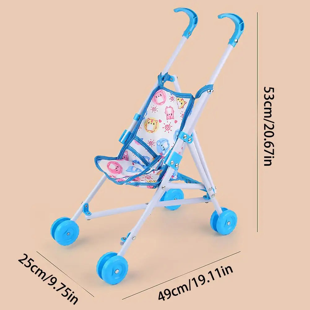 Foldable Doll Stroller Toy