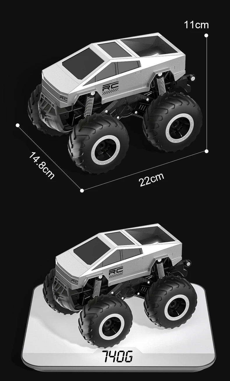 RC Car Amphibious Remote Control Cars Pickup Racing RC Truck Off-Road Big Wheel High Speed Electric Vehicle Toys For Kids Gift