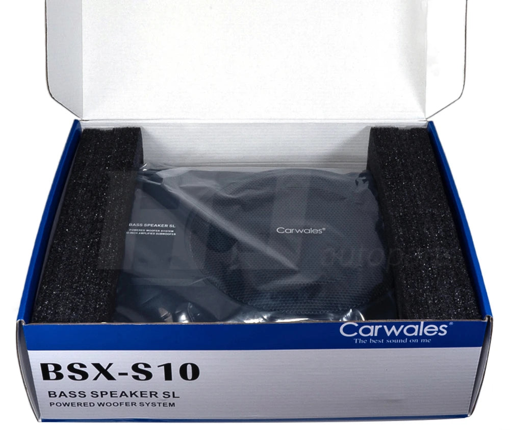 1pcs 10 Inch Car Bass Audio Speakers Active Sub Woofer Under Seat Woofer Power Amplifier 1200w 50hz-150hz low range With Control