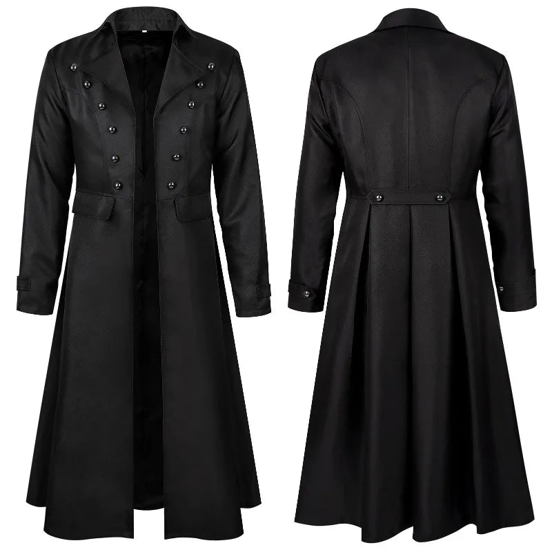 Men’s Steampunk Stand-Collar Stage Jacket