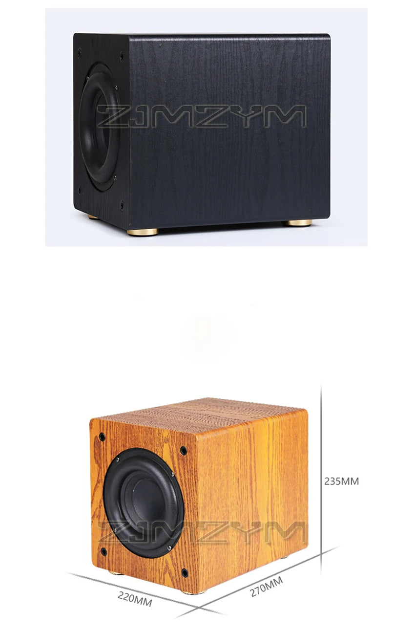 6.5-inch Large Magnetic Steel Subwoofer With Ultra-low Frequency And Passive Subwoofer 2.1 5.1 Home Theater Wooden Sound System