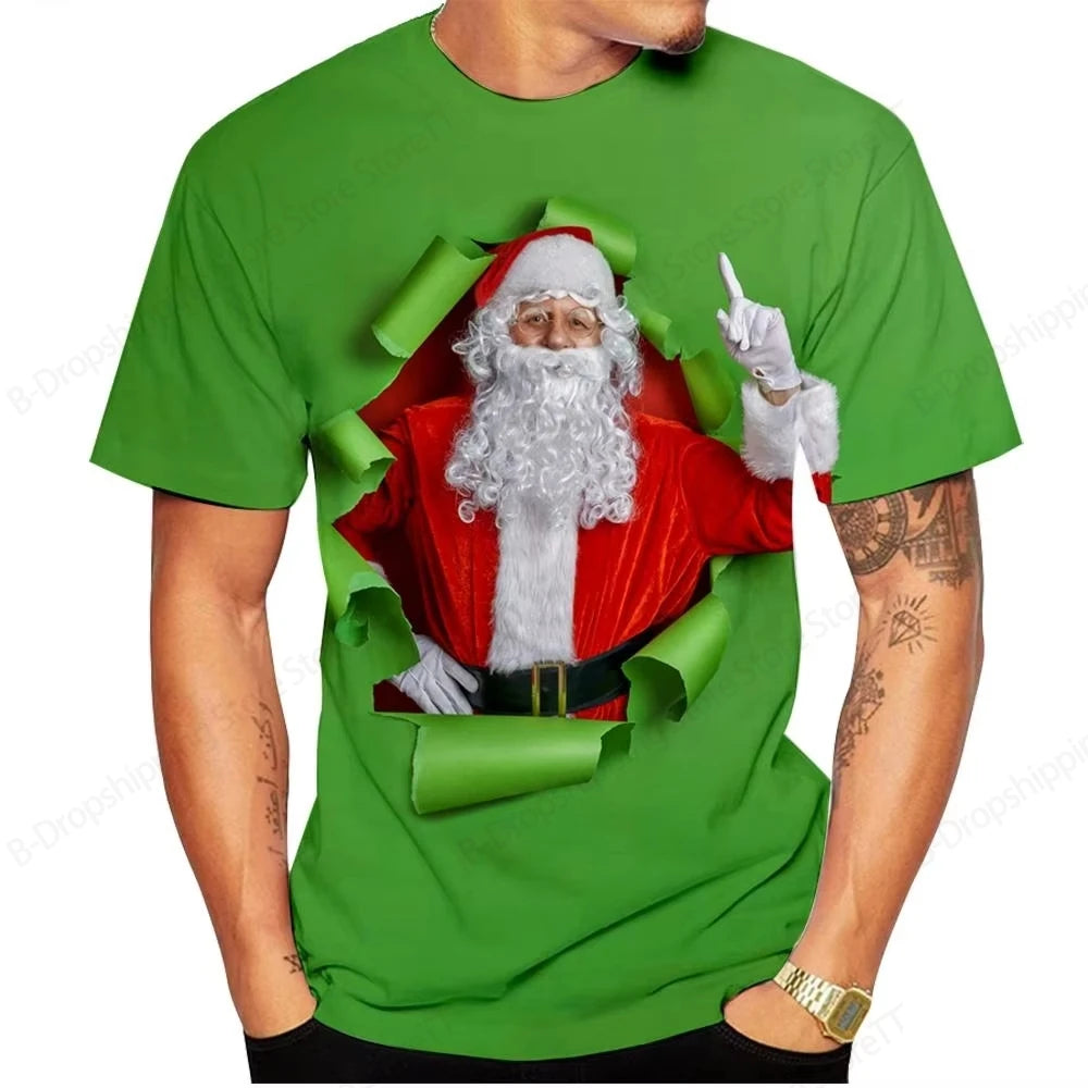 Men’s Santa Claus Christmas Graphic T-Shirt