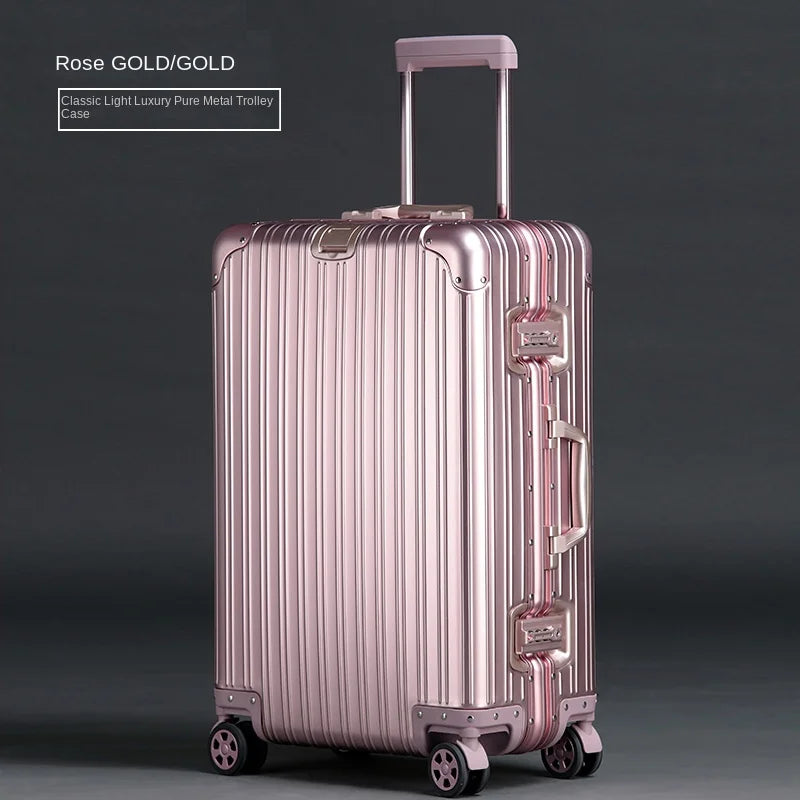 Aluminum-Magnesium TSA Lock Travel Suitcase