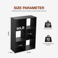 Cube Storage Bookcase - 6-Cube Black