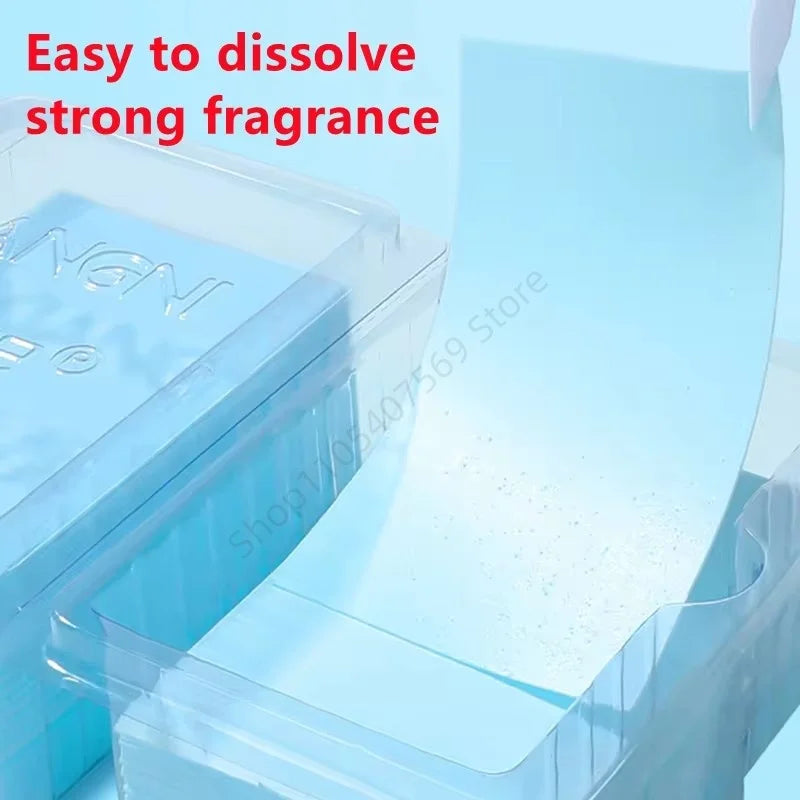 40Pcs  Laundry Tablets Concentrated Washing Powder Laundry Soap Washing Machine Clothing Strong Cleaning Sheets Detergent