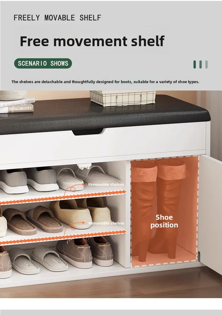 Entryway Shoe Bench with Storage