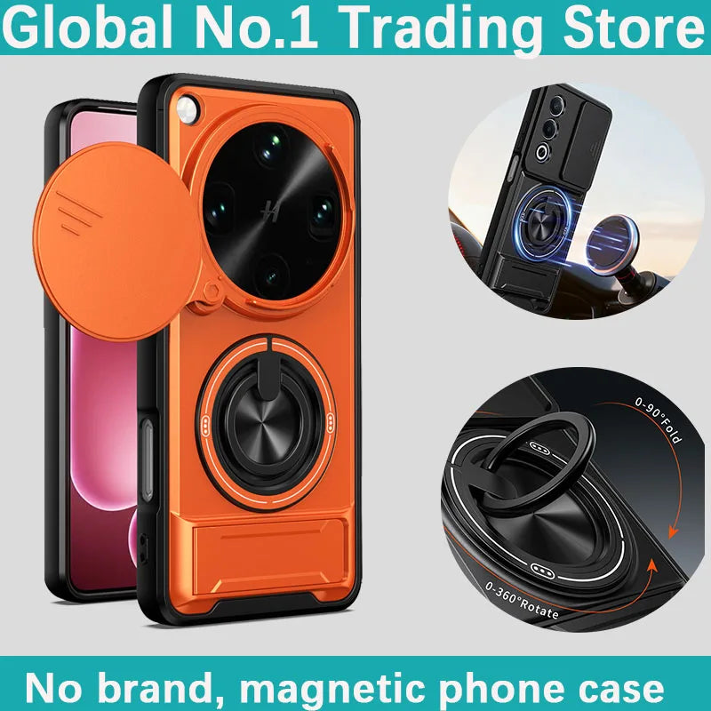 OPPO Find X9 Ultra Magnetic Sliding Ring Case