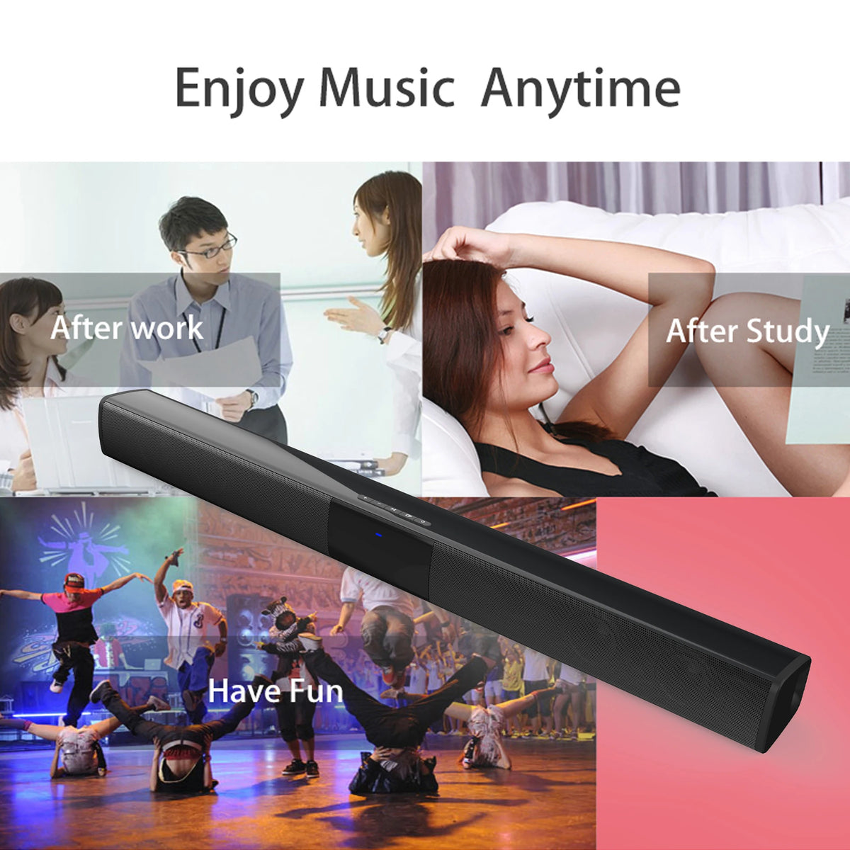 Wireless Subwoofer Soundbar For TV Bluetooth Speaker Sound Bar Box Music Radio FM Big Bocina Bass Blootooth Caixa De Som Coluna