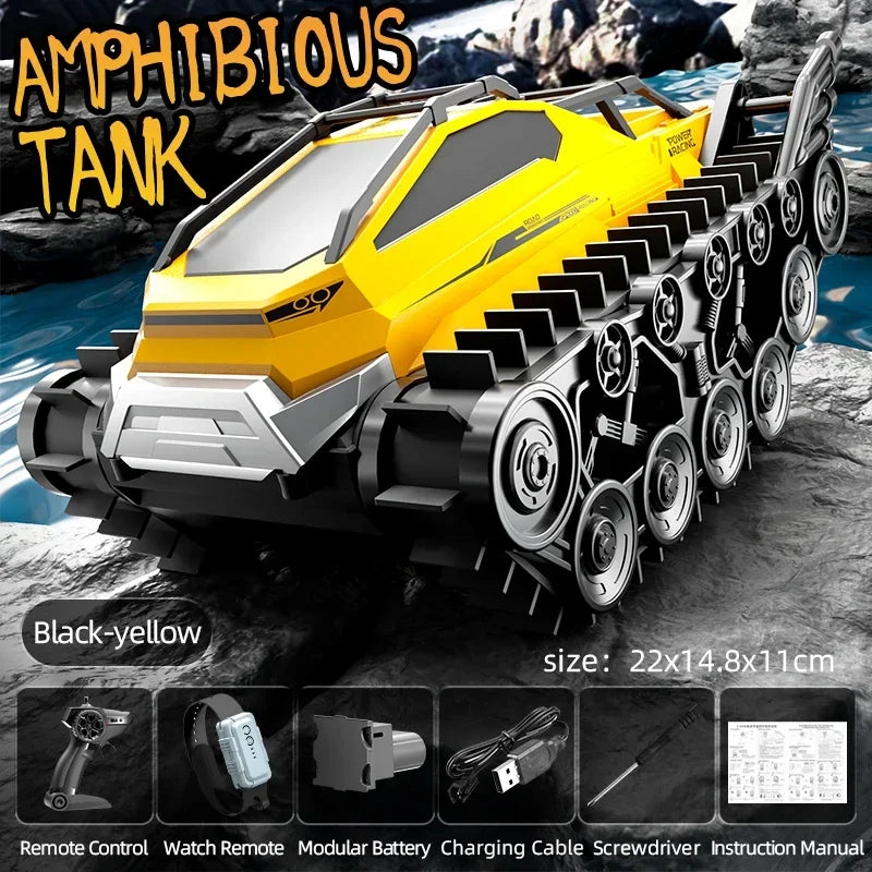 Rc Car JJRC Q183 Tank Track truck Remote Control Cars Off Road 2.4G Amphibious Crawler Climbing Electric Model Vehicles Toys