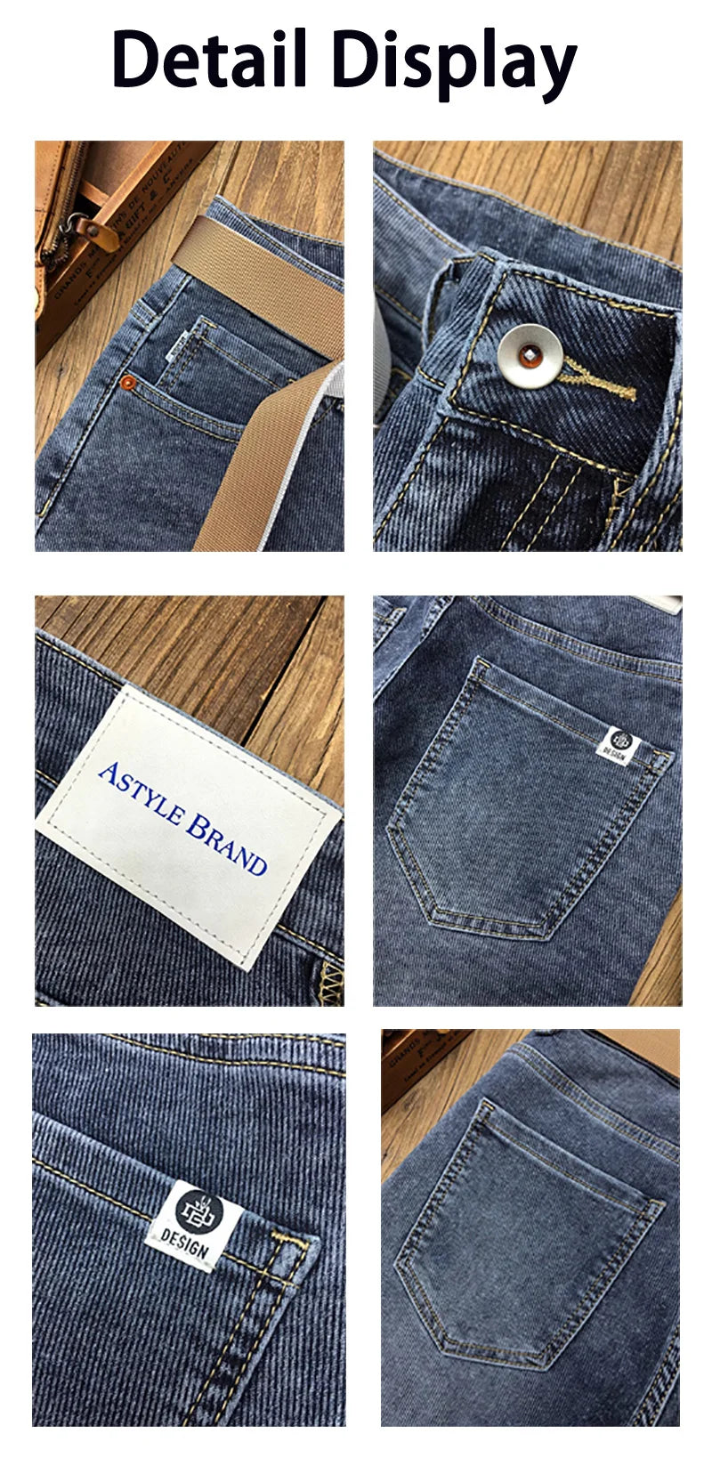 Men’s Slim-Fit Cotton-Blend Jeans