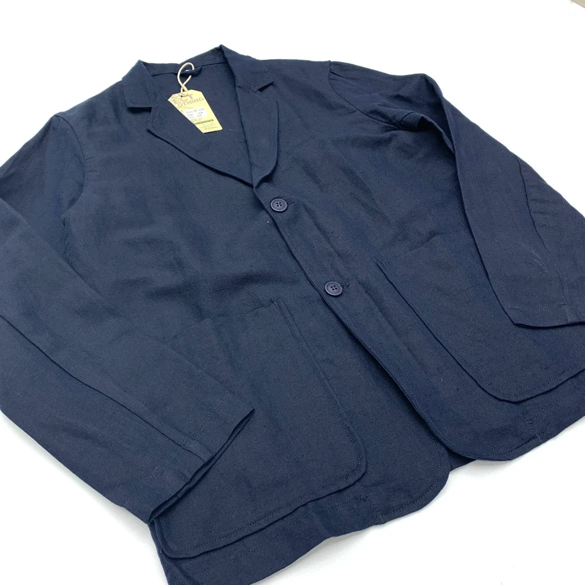 Chaqueta de traje para hombre de algodón y lino estilo japonés