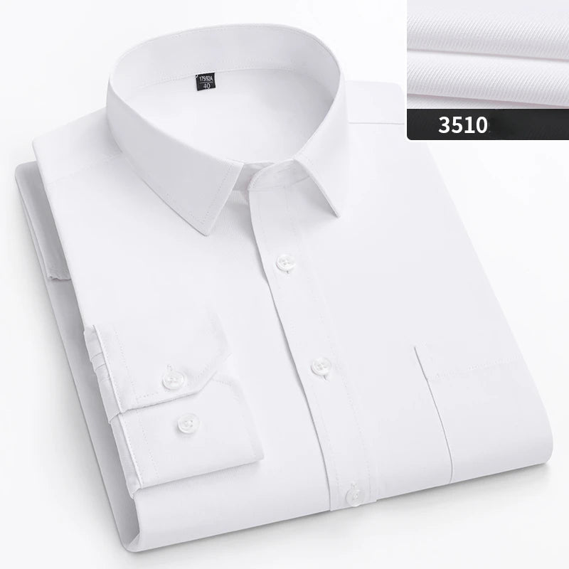 Men’s Slim-Fit Long-Sleeve Business Shirt