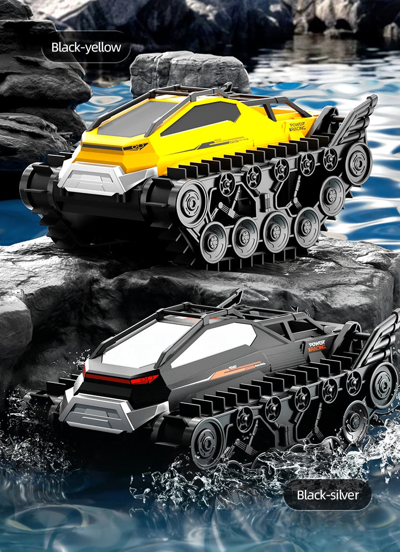 Rc Car JJRC Q183 Tank Track truck Remote Control Cars Off Road 2.4G Amphibious Crawler Climbing Electric Model Vehicles Toys