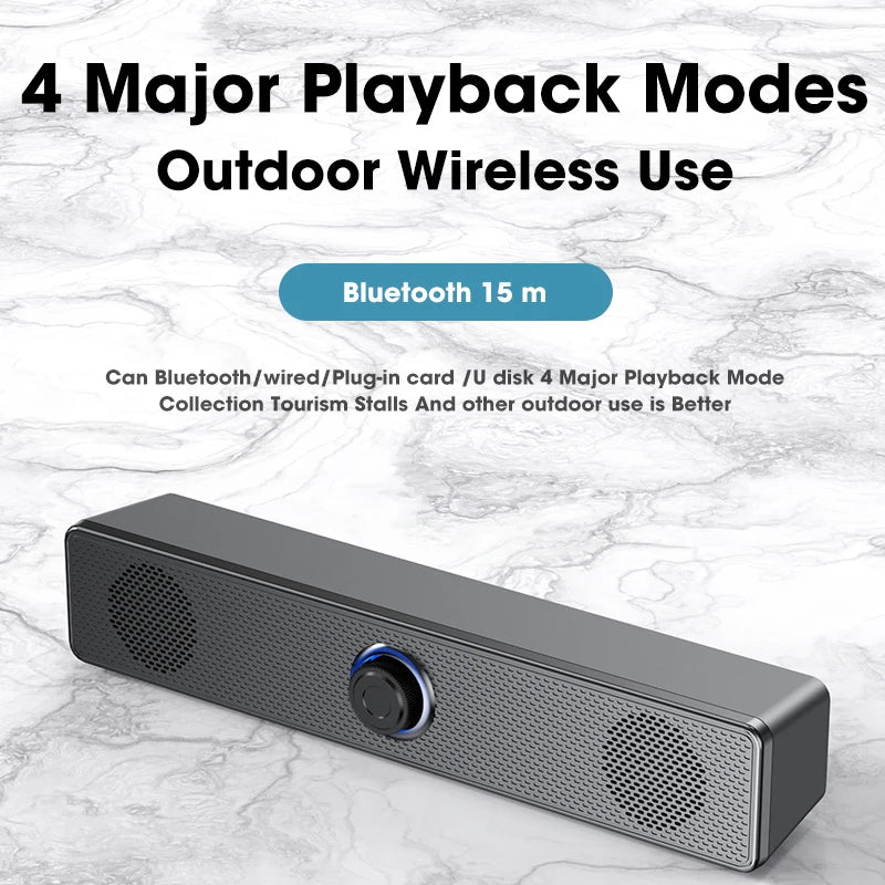 Bluetooth Soundbar for PC, TV & Laptop