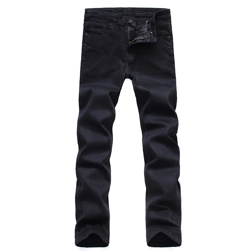 Men’s Black Straight-Leg Denim Jeans