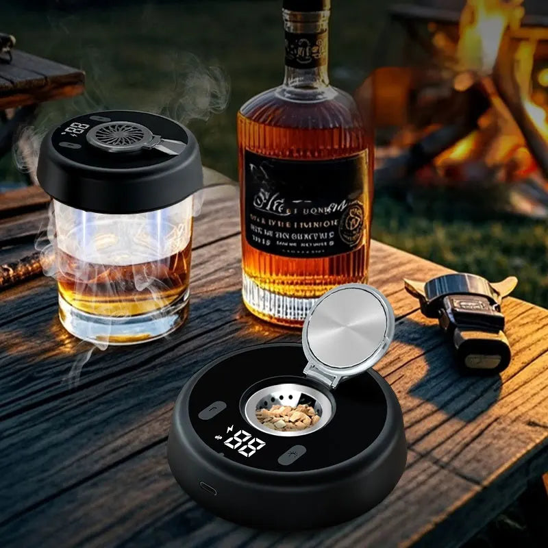 Kit reutilizable para ahumar cócteles y whisky