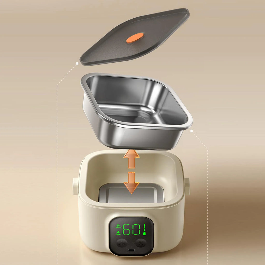 Fiambrera eléctrica recargable de 500 ml