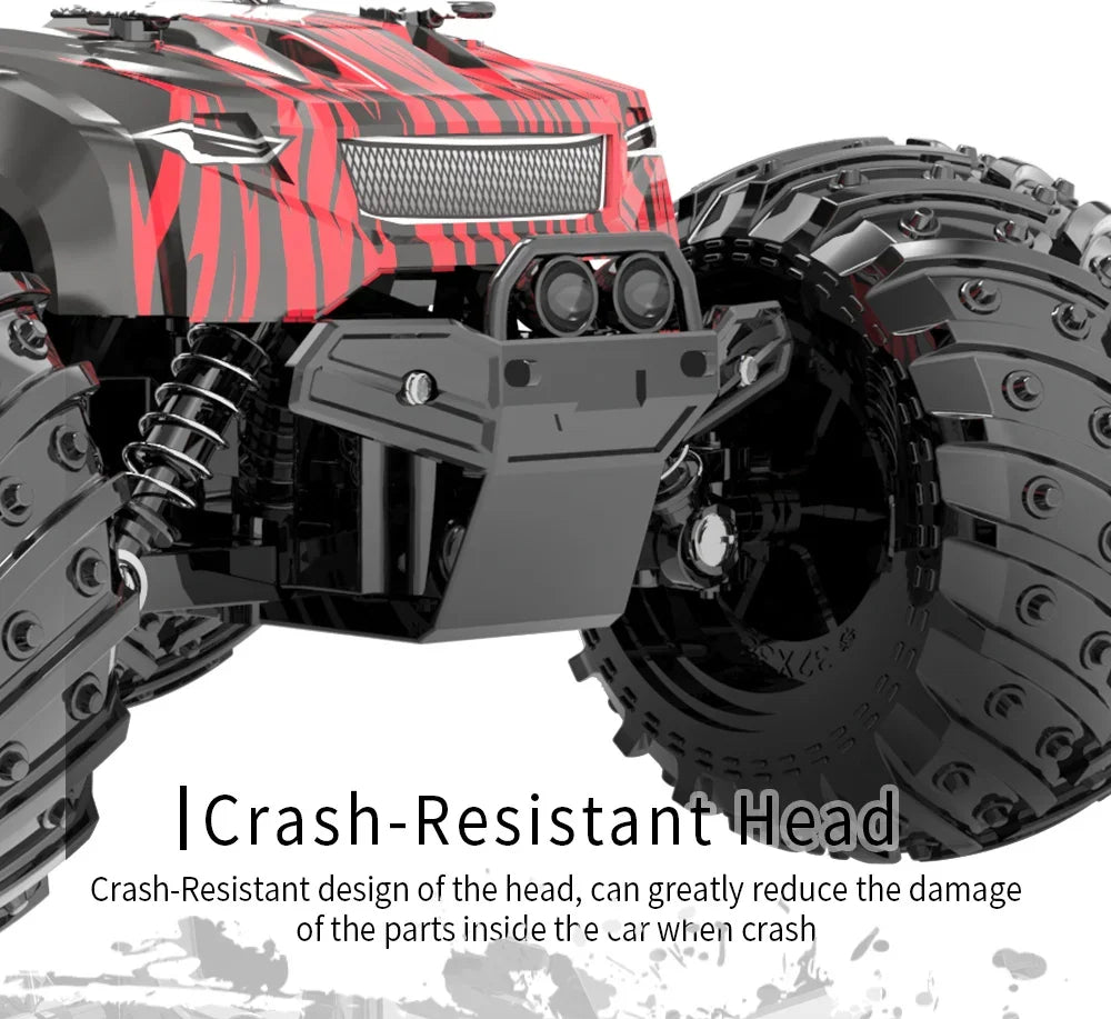 1:18 Remote Control Car 25KM/h with Led Lights 2.4G Inductor RC Off-Road Cars High Speed Brushless Motor Children Toys