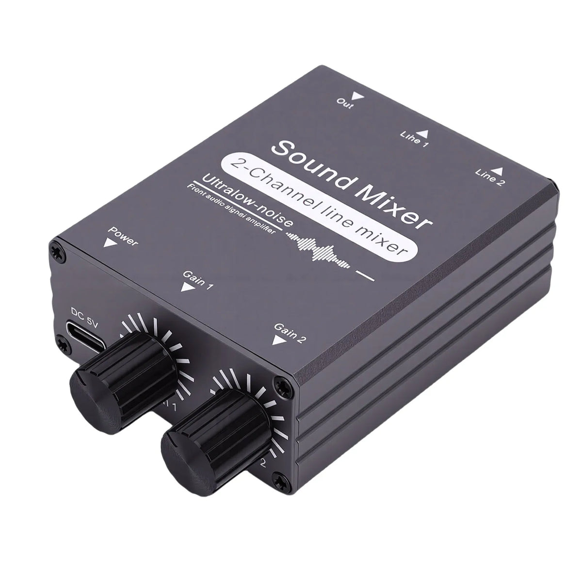 2-Channel 3.5mm Stereo Audio Mixer/Switcher