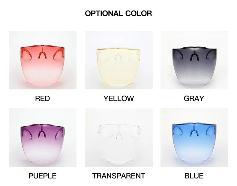 Gafas de sol con pantalla facial completa