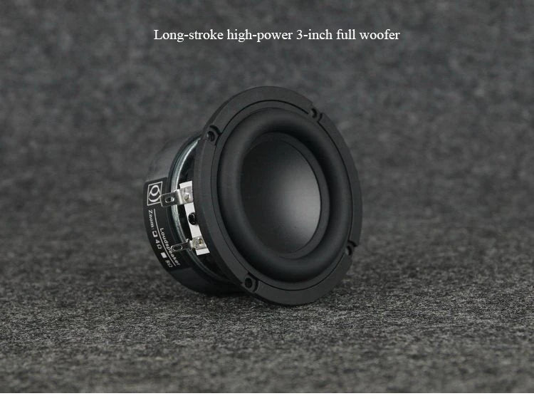 3 Inch Woofer Audiophile Subwoofer Speaker Unit 60W Power Large Voice Coil Long Stroke Professional Home DIY Audio Accessories