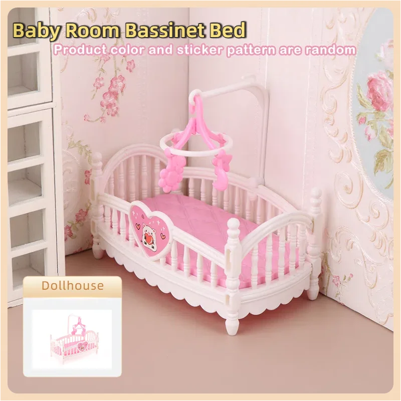 1:12 Dollhouse Miniature Baby Bassinet & Cradle