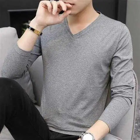 Men’s Long-Sleeve Performance T-Shirt – Crew & V-Neck Options