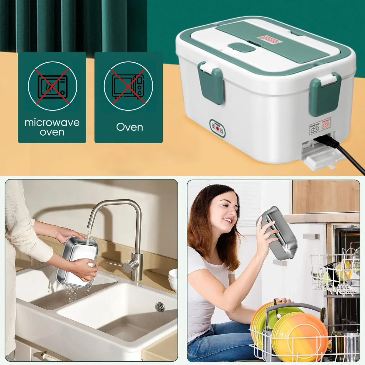 1.8L 80W Electric Lunch Box Food Warmer