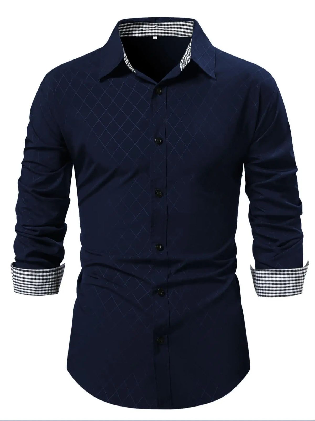 Men’s Smart-Casual Long-Sleeve Button-Up Shirt