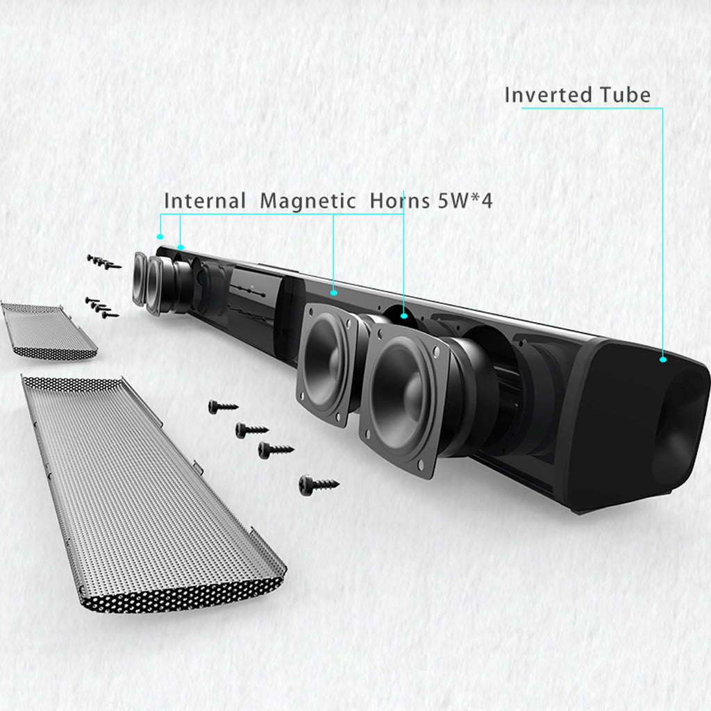 Wireless Subwoofer Soundbar For TV Bluetooth Speaker Sound Bar Box Music Radio FM Big Bocina Bass Blootooth Caixa De Som Coluna