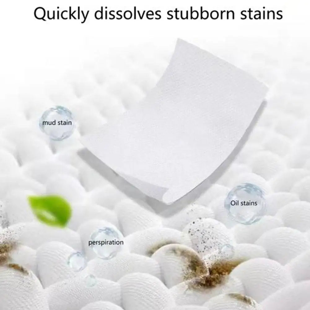 Detergent For Washing Machines Laundry Tablets Underwear Children's Clothing Laundry Soap Bubble Paper Clothing Cleaning Tools