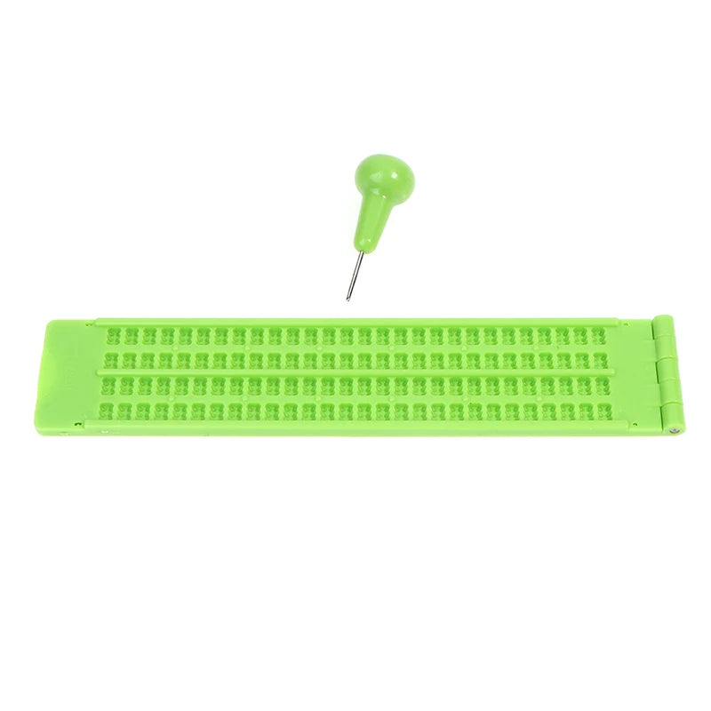 28-Cell 4-Line Braille Slate & Stylus Set