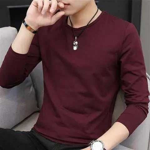 Men’s Long-Sleeve Performance T-Shirt – Crew & V-Neck Options