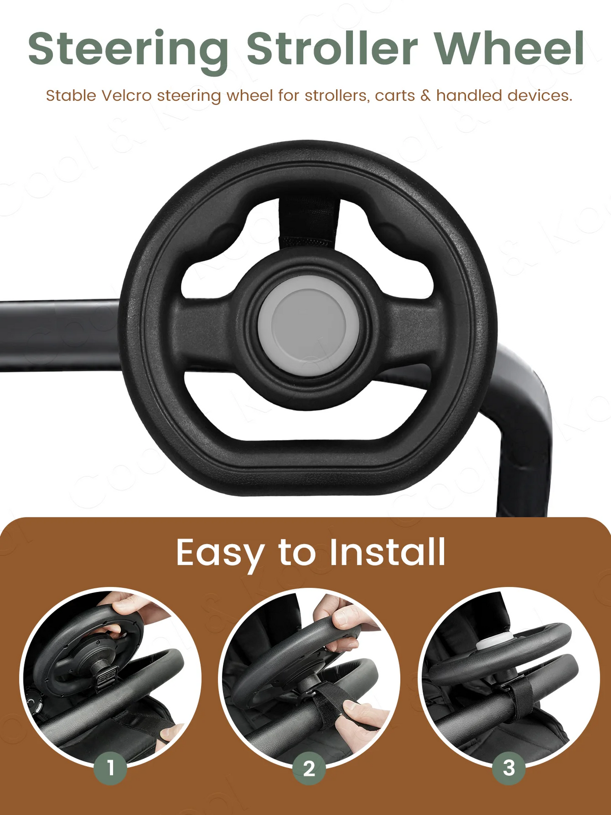 360° Stroller Steering Wheel Toy