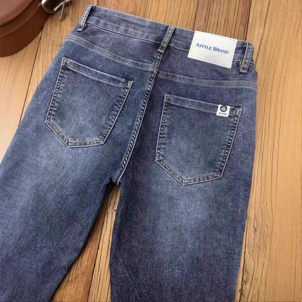 Men’s Slim-Fit Cotton-Blend Jeans