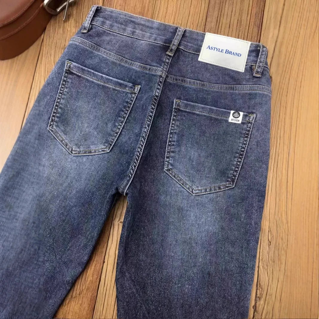 Men’s Slim-Fit Cotton-Blend Jeans