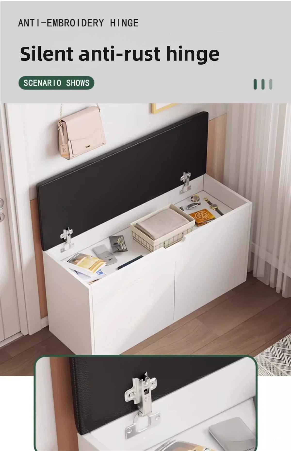 Entryway Shoe Bench with Storage