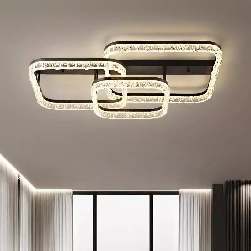 Ice-Pattern LED Ceiling Light