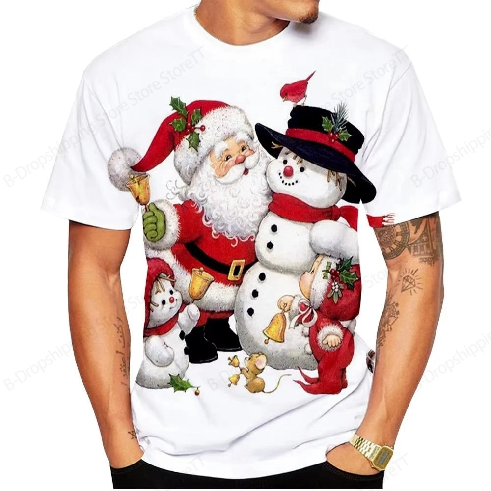 Men’s Santa Claus Christmas Graphic T-Shirt