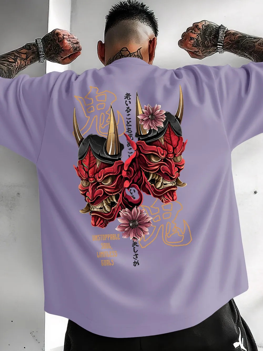 Camiseta de manga larga de alto rendimiento con estampado Ghost para hombre