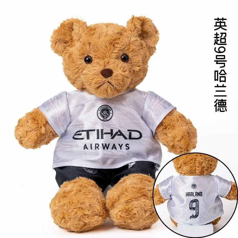 Plush Football Player Toys Plushie Teddy Bear Doll Souvenir For Children