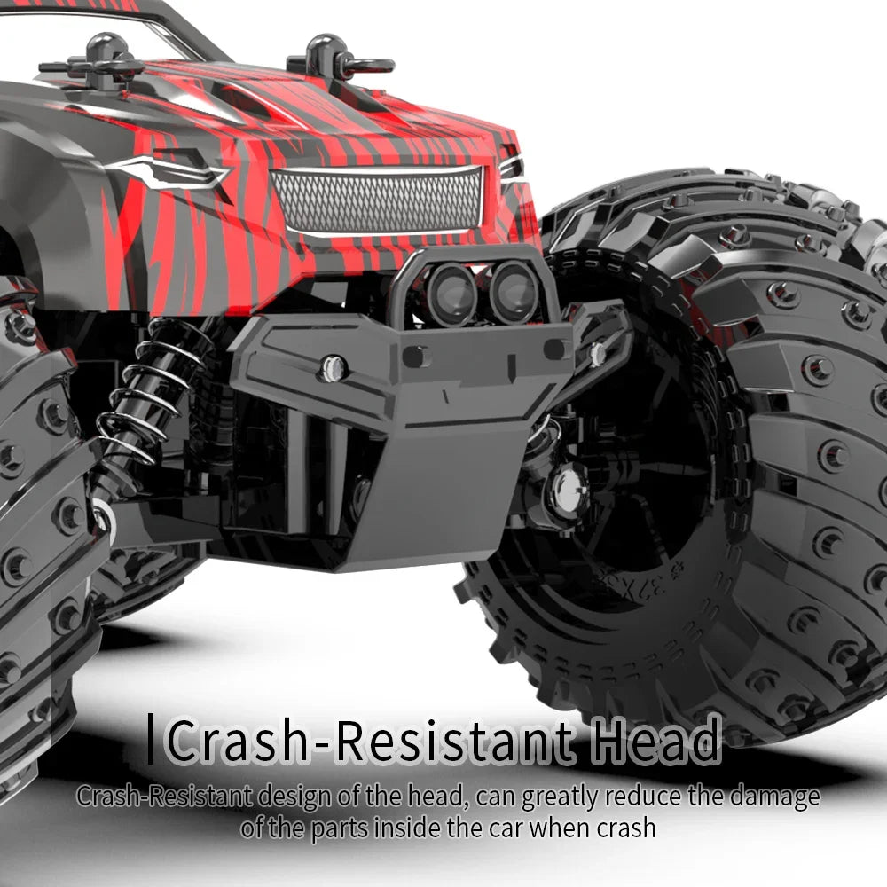 1:18 Remote Control Car 25KM/h with Led Lights 2.4G Inductor RC Off-Road Cars High Speed Brushless Motor Children Toys