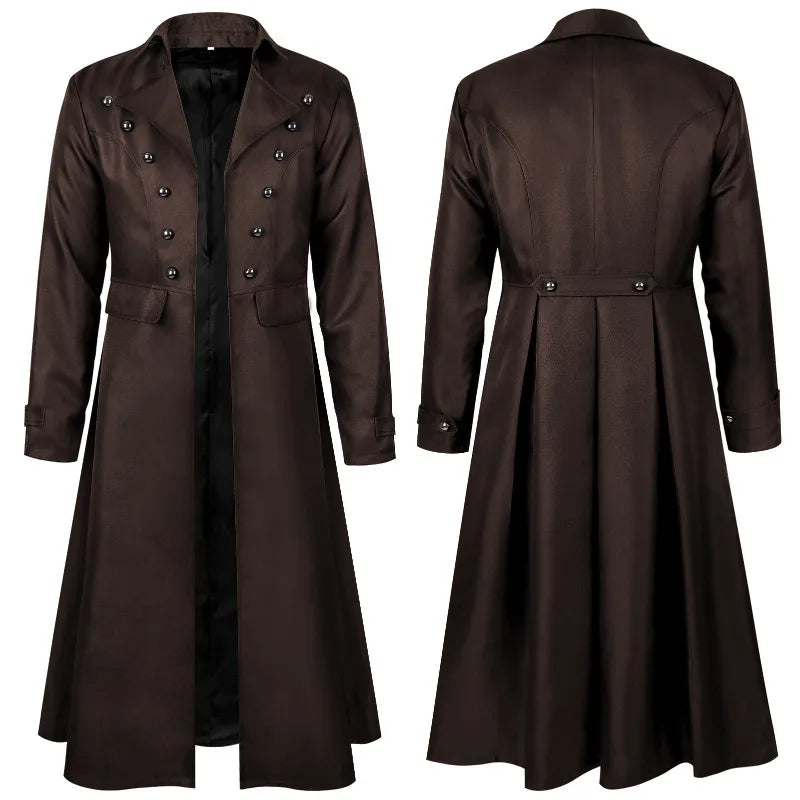 Men’s Steampunk Stand-Collar Stage Jacket