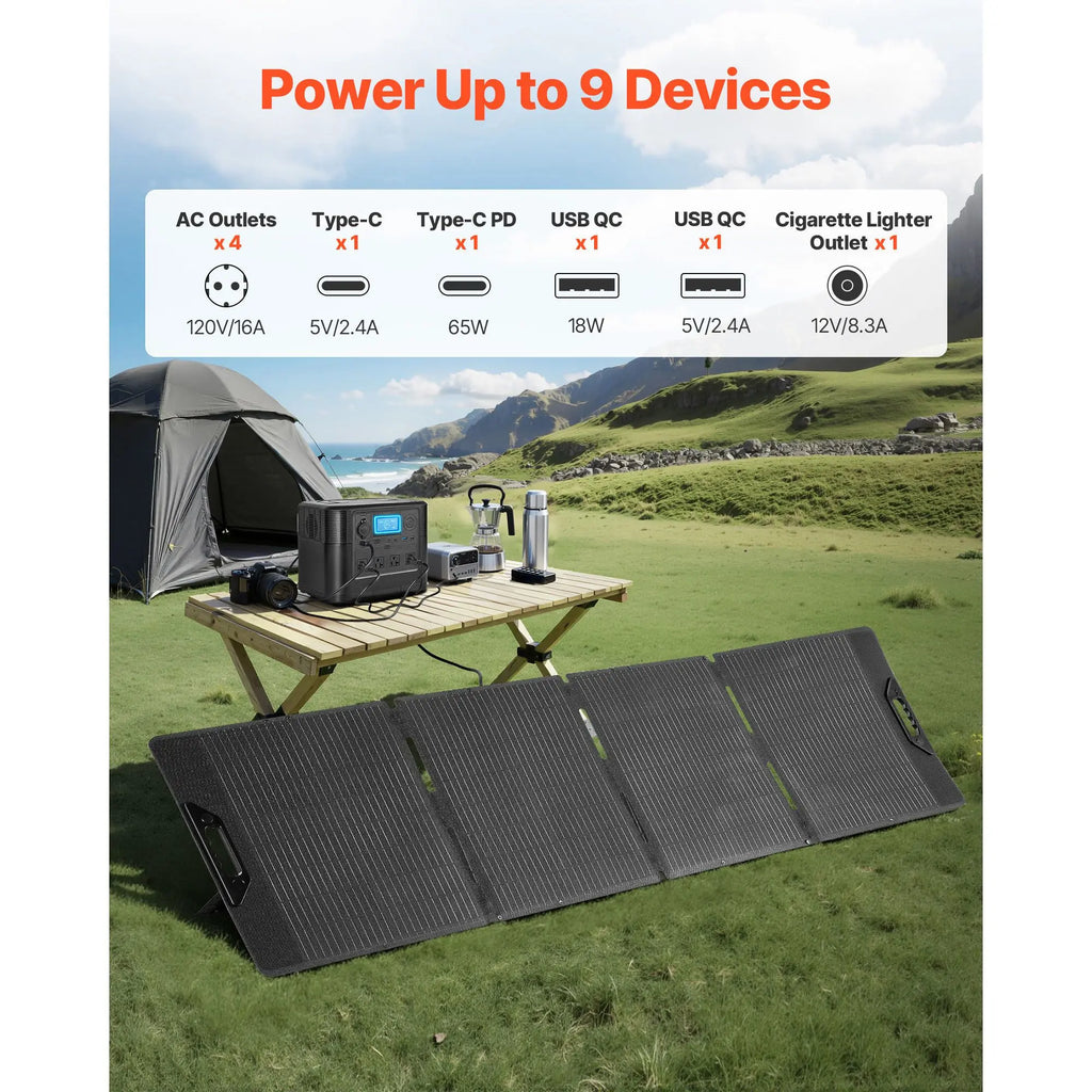 Generador solar de 1200 W con panel de 200 W – 806 Wh LiFePO4