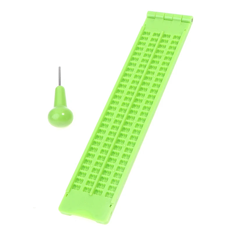 28-Cell 4-Line Braille Slate & Stylus Set
