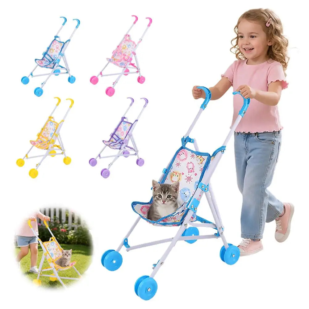 Foldable Doll Stroller Toy