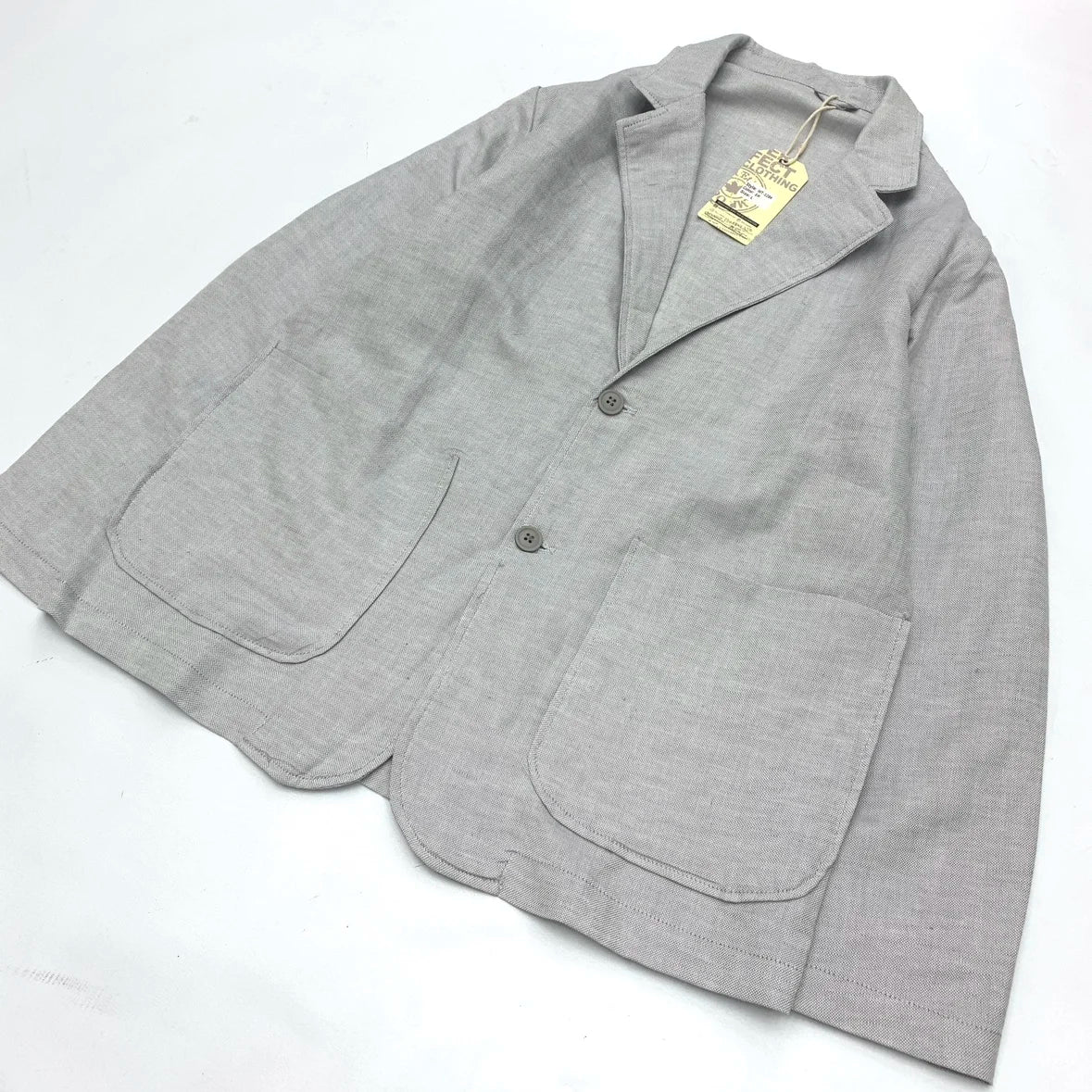 Chaqueta de traje para hombre de algodón y lino estilo japonés