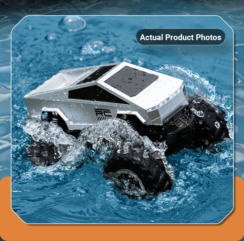 RC Car Amphibious Remote Control Cars Pickup Racing RC Truck Off-Road Big Wheel High Speed Electric Vehicle Toys For Kids Gift