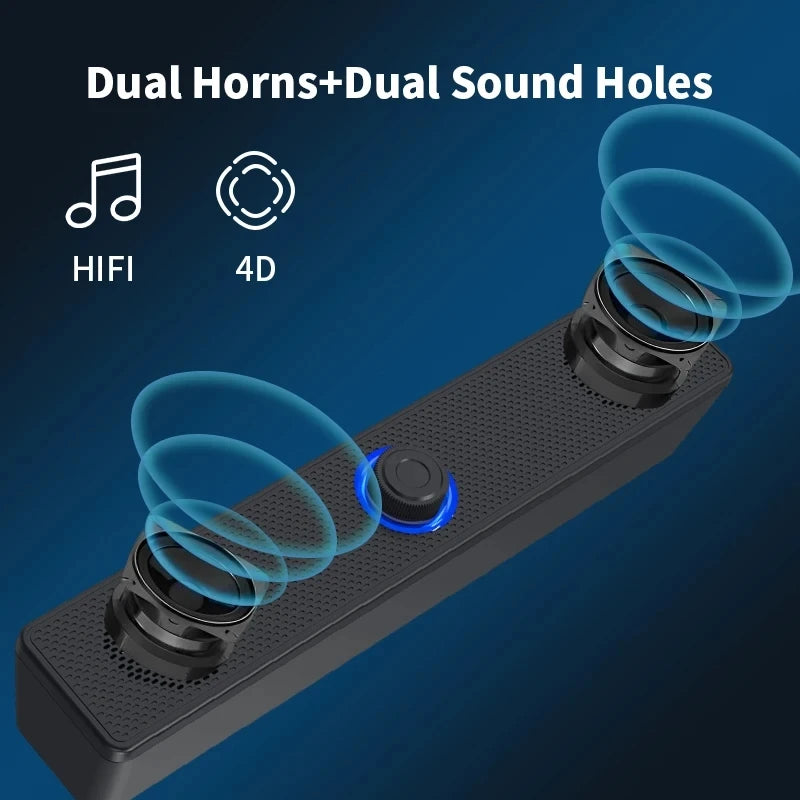 Bluetooth Soundbar for PC, TV & Laptop