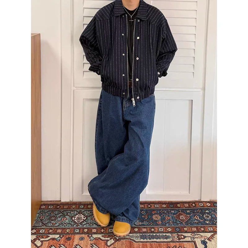 Men’s Y2K Baggy Wide-Leg Jeans